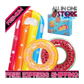 Swimming Rings for Kids Fruit Pool Float, Swim Tube Ring, Inflatable Pool Floats Swim Pool Party (FREE SHIPPING)