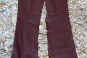 Burgundy jeans