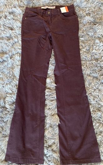 Burgundy jeans