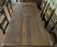 Wooden kitchen table and chairs