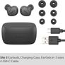 Jabra Elite 3 In Ear Wireless Bluetooth Earbuds - Noise Isolating True Wireless Buds with 4 Built-in Microphones for Clear Calls, Rich Bass, Customizable Sound, and Mono Mode - Dark Grey Image 9
