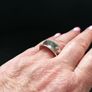 Stg Silver Lip Design Ring Image 6