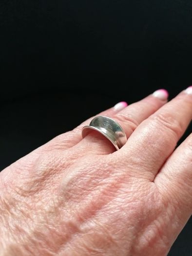 Stg Silver Lip Design Ring