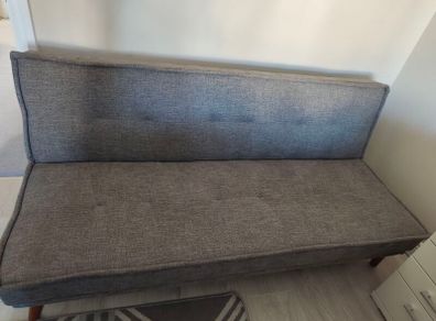 Grey Fabric Sofa Bed