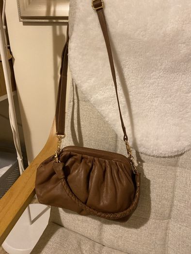 Tim & Simonsen all leather tan danish hand bag