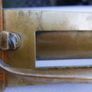 Antique Large Solid Brass Door Knocker Letterbox Handle - 1800s Reclaimed Hardware Image 8