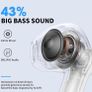 Wireless Headphones, Wireless Earbuds 3D HiFi Stereo Headphones Noise Cancellation in-Ear Built-in Mic with Charging Case, IPX6 Waterproof Image 4