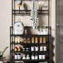 Brand New Coat Rack with Shoe Shelves 8 Removable Hooks 5-Tier Image 2