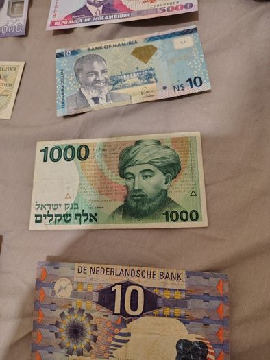 A diverse lot of notes from all over the world