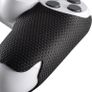 eXtremeRate Black Anti-Skid Sweat-Absorbent Controller Grips for ps4 Controller, Professional Textured Soft Rubber Handle Grips for ps4 Slim Pro - Improve The Grip and Comfort Image 5
