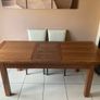 Extending 6 Seater Dining Table - Dark Oak + 6 dining chairs Image 5