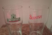 Vintage Irish Pub Pint Glasses