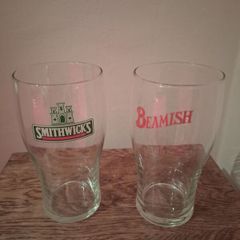Vintage Irish Pub Pint Glasses