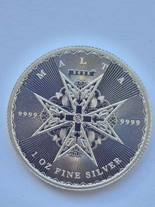 Central Bank of Malta 1 oz Silver Bullion Coin
