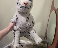 XXL plush white tiger