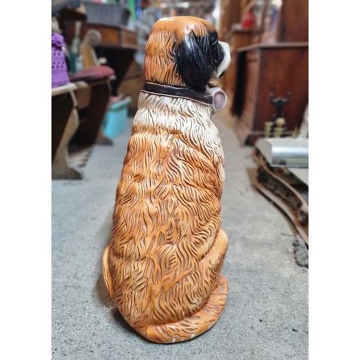 St Bernard Ceramic Floor Statue KAS1371