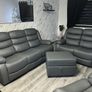 Roma 3+2 Manual Leather Recliner Sofa Set Image 8