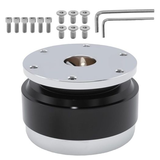 Quick-release Steering Wheel, Aluminum Alloy Adapter, Suitable for 6-Hole Steering Wheel Modifications and Racing Enthusiasts