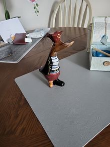 Duck peg leg carved