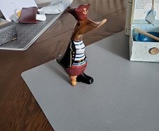 Duck peg leg carved
