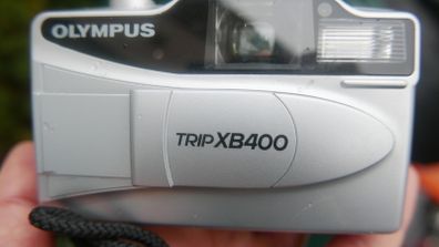 Olympus Trip XB400 35mm Film Camera Point and Shoot Camera Silver - Excellent Condition