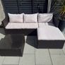 Rattan garden sofa Image 2