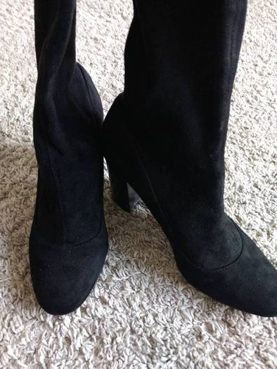 Faith knee-high suedette boots