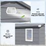 Garden Storage Shed 4x3ft Lockable Aluminium Outdoor Grey Image 5