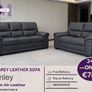 New 3+2 Bromley Leather Sofa Range Image 2