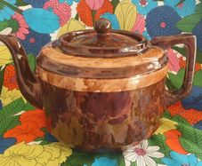 Vintage brown teapot