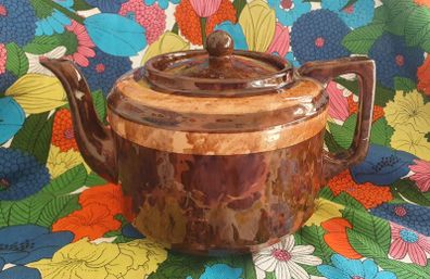 Vintage brown teapot
