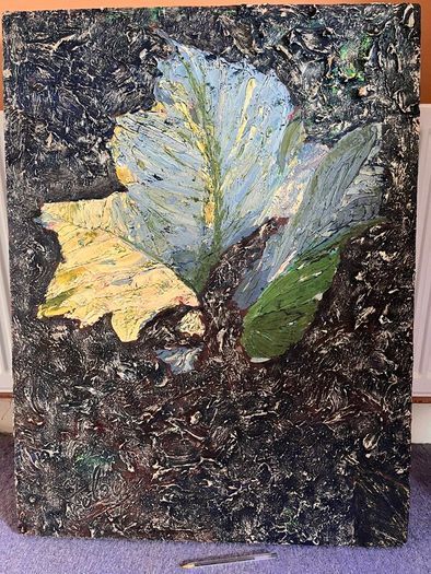 Highly texturised oil painting by renowned artist David Foley
