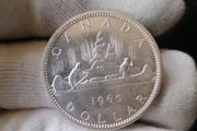 1965 Canada Silver Dollar Coin