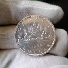 1965 Canada Silver Dollar Coin