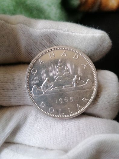 1965 Canada Silver Dollar Coin