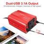 Power Inverter 200W 12V to 240V UK Socket Dual USB DC TO AC Converter Car Cigarette Adapter Image 5