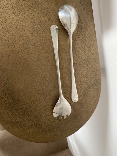 Salad Servers Cutlery. Dining