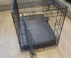 dog crate with mattress