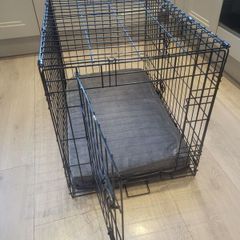 dog crate with mattress