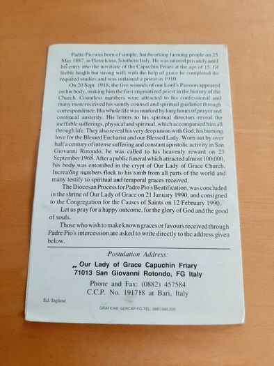Padre Pio relic