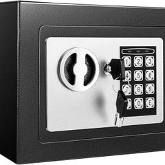 NEW SALE | 4.6L Digital Steel Safe, Fireproof Safe Boxes for Home Use, Electronic Security Home Office Money Cash Safe Box With 2 keys, Wall Safes 230mmx170mmx170mm-Black