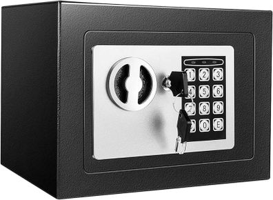 NEW SALE | 4.6L Digital Steel Safe, Fireproof Safe Boxes for Home Use, Electronic Security Home Office Money Cash Safe Box With 2 keys, Wall Safes 230mmx170mmx170mm-Black