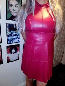 Pink Leather Dress Size 16-18