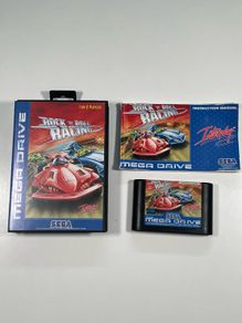 Sega mega drive rock n roll racing complete with box, manual and game
