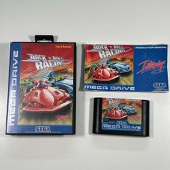 Sega mega drive rock n roll racing complete with box, manual and game