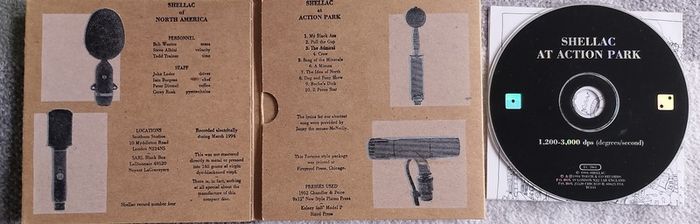 Shellac - At Action Park CD (1994) Original Heavy Card Gatefold UK Release RARE Alt Noise Rock EX+