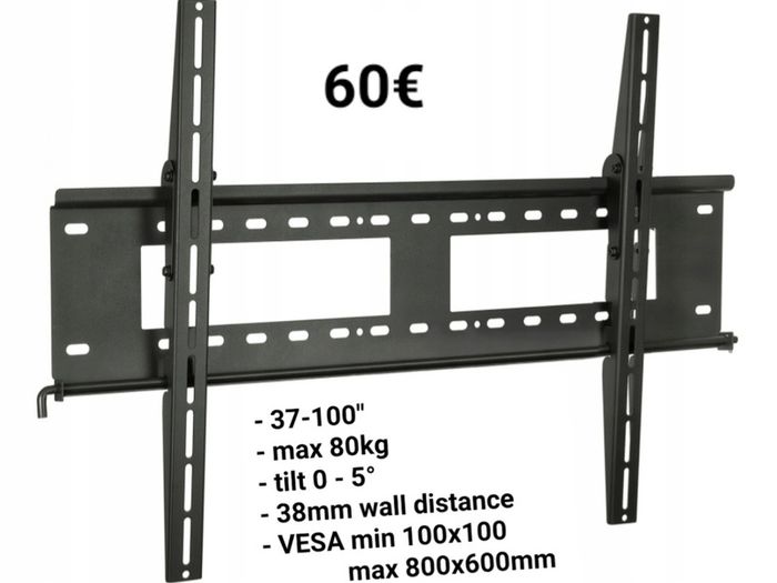 Tv Wall Mount Bracket Flat Tilt 37-100"