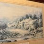 Large Framed Countryside Cottage Print Image 4
