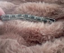 Vintage marquisite silver bracelet