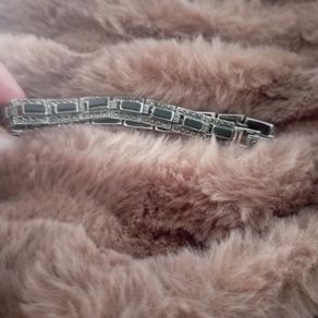 Vintage marquisite silver bracelet